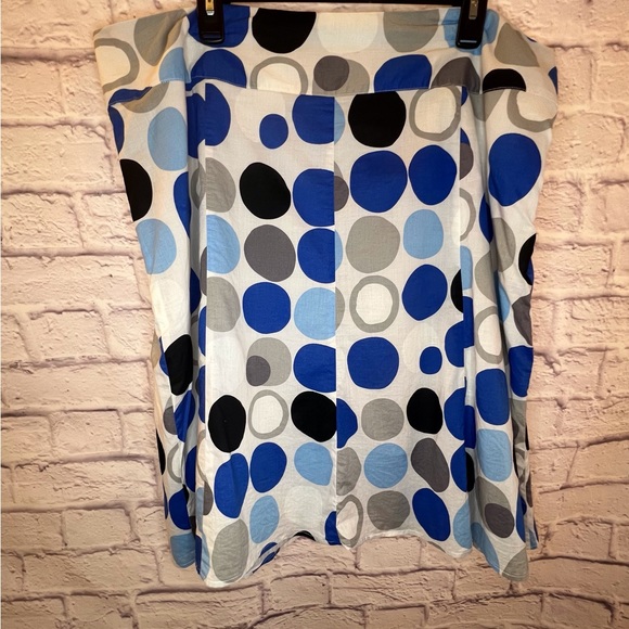 Lane Bryant Polka Dot Lined Skirt - Picture 2 of 7